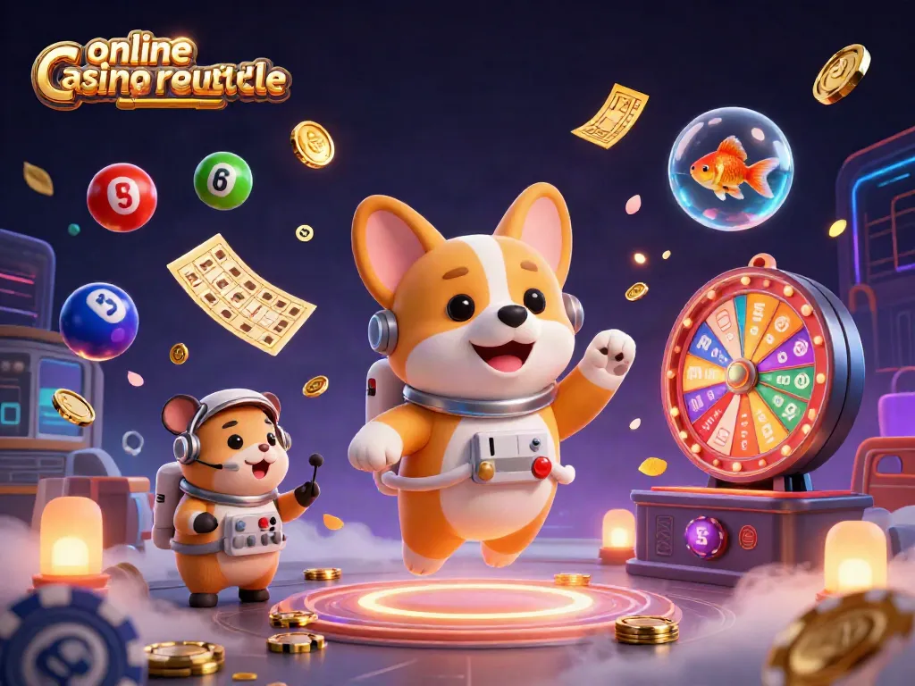 Experience the excitement of online casino roulette with a vibrant space-themed scene.